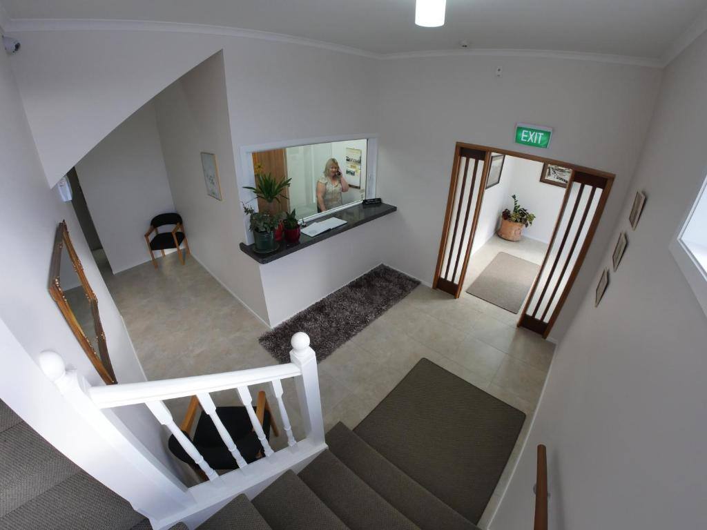 Reception and entrance hall at Masonic Hotel